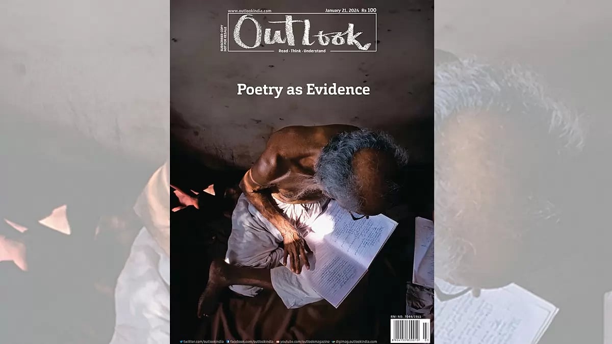 Poetry As Evidence - Outlook Magazine cover - null