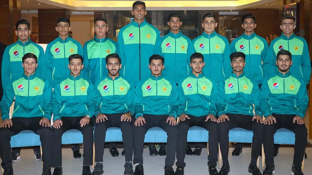 The Pakistan Under-19 national cricket team that will compete in the ICC U-19 World Cup in South Africa.