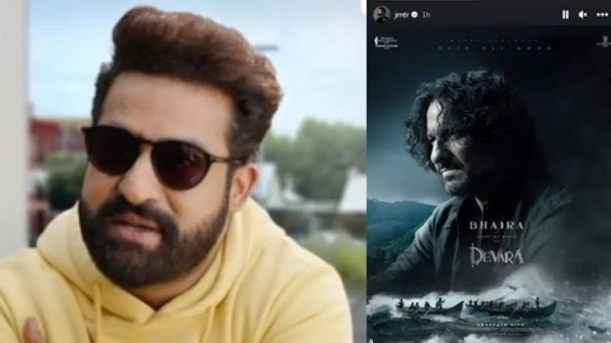 NTR Jr Wishes Saif Ali Khan A Happy Birthday As He Unveils Poster From Devara