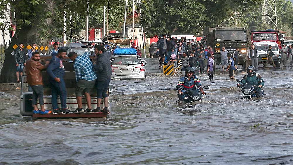 Section Of Jammu-Srinagar NH Washed Away After Heavy Rains Trigger Flash Floods