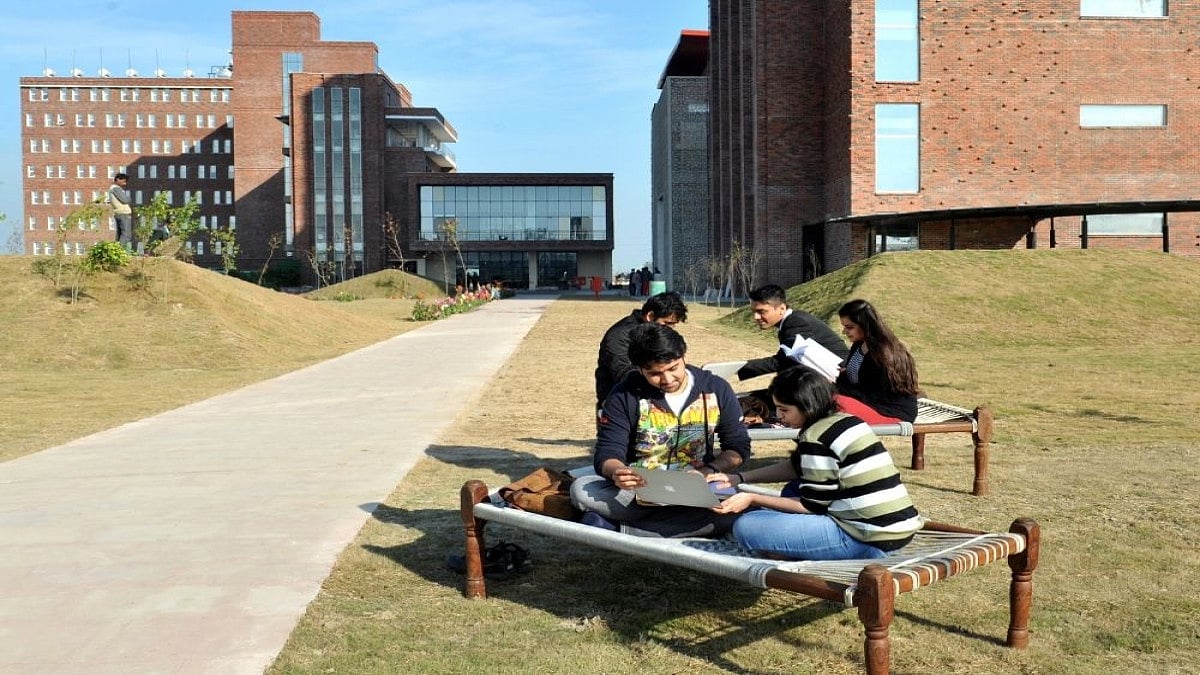 Students inside Ashoka University 