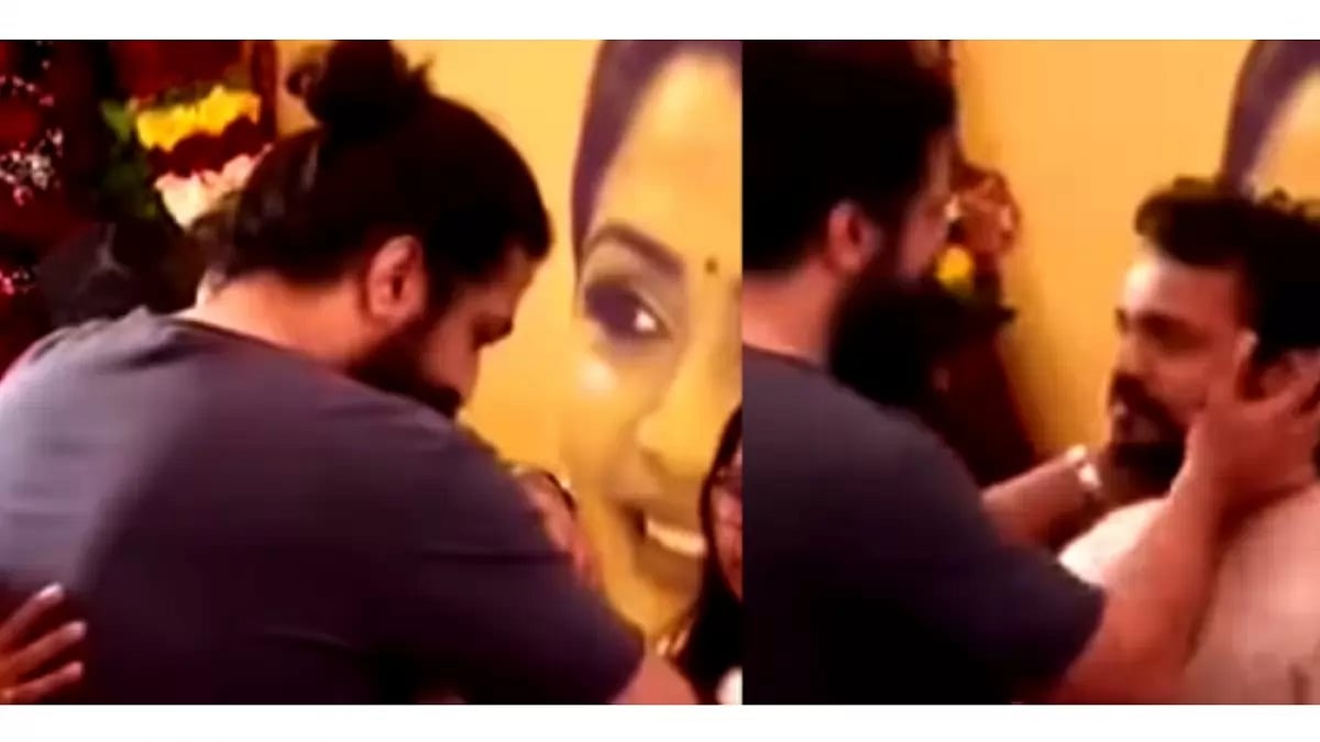 Yash Holds Vijay Raghavendra Tight As He Tears Up During Wife Spandanas Funeral