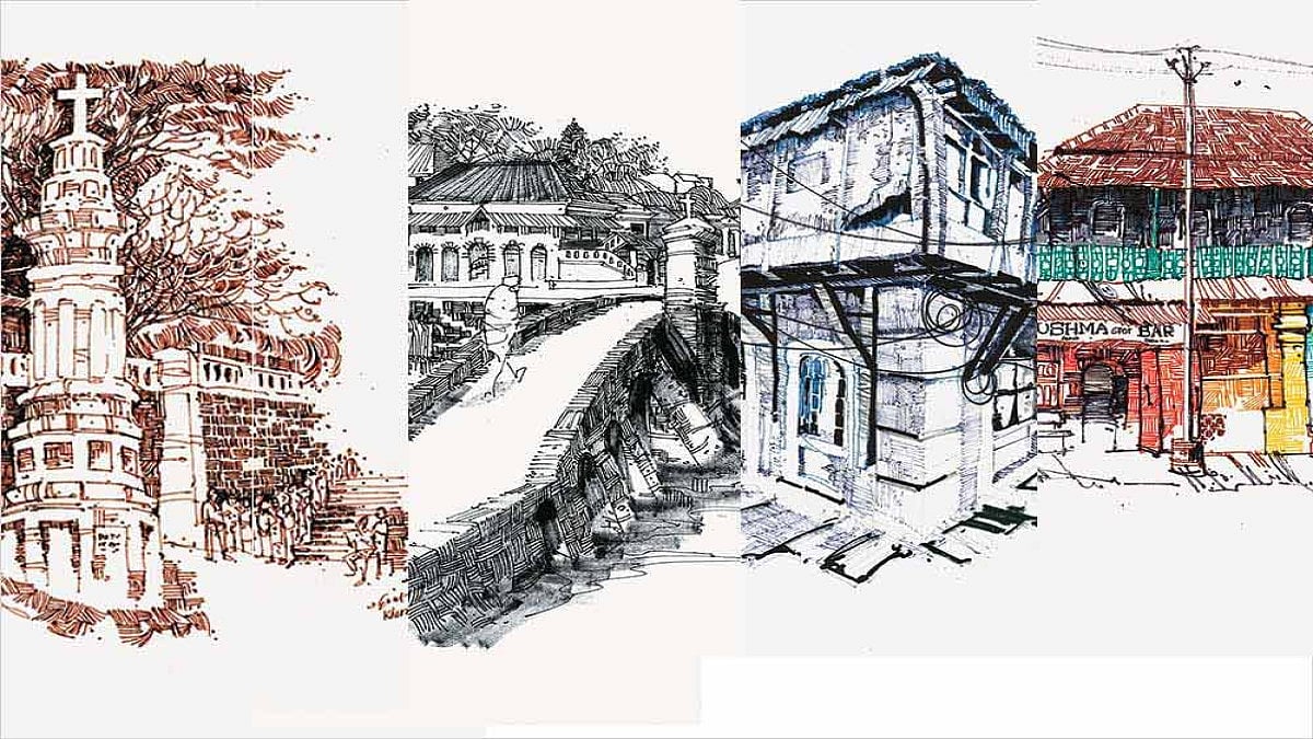 An Artist's Labour Of Love Keeps Goa’s Heritage Alive….In Drawings