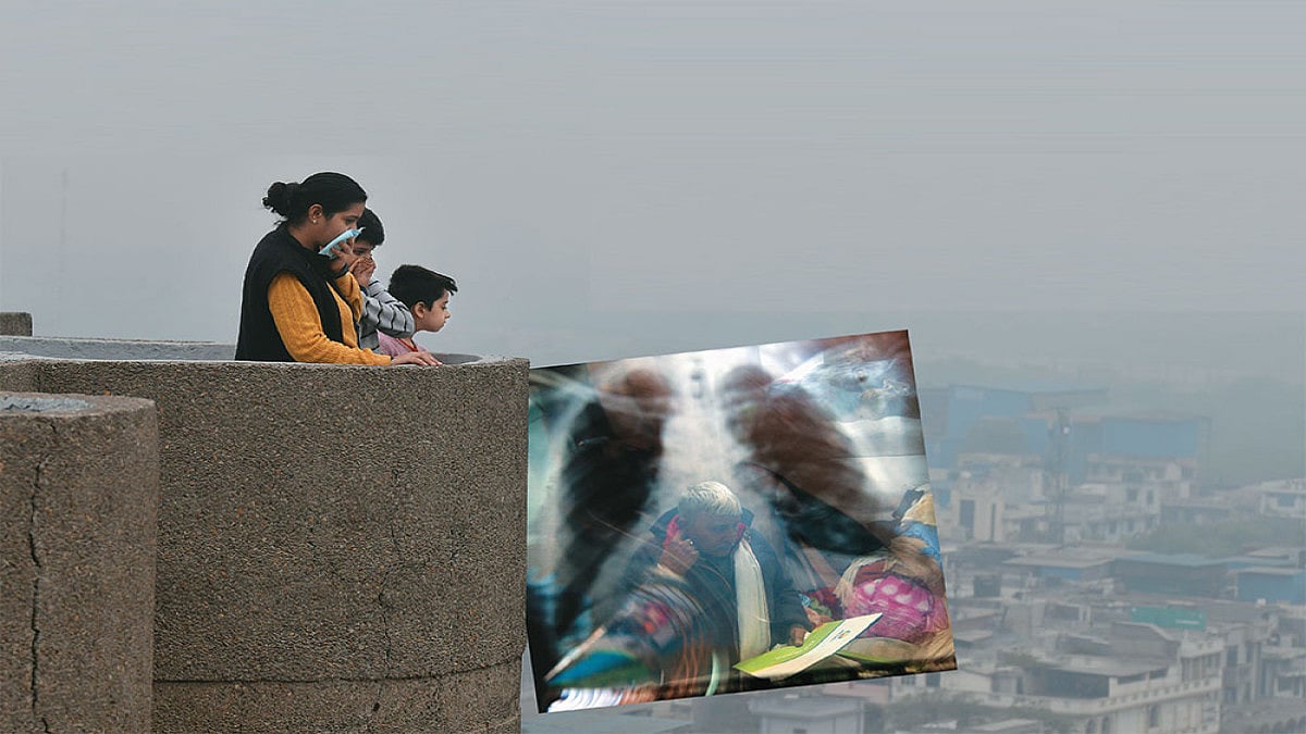 High Density Population Adds To The Woes Of Pollution In Delhi Slums During Winter