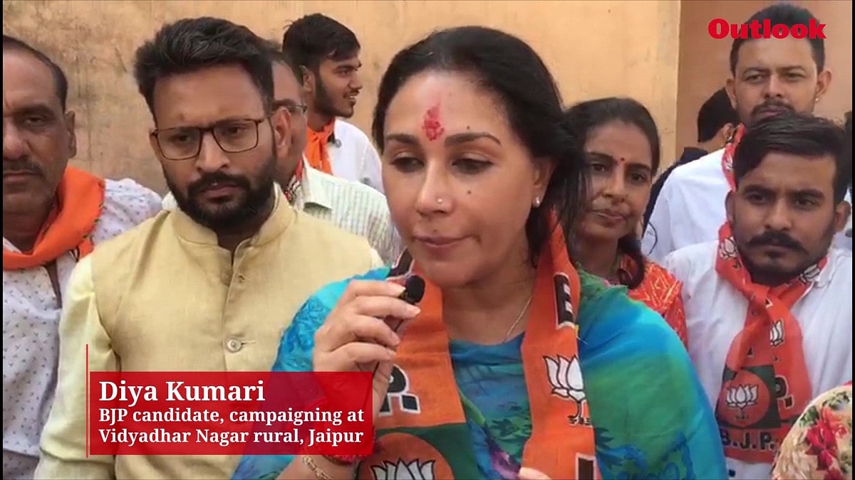 Water shortage in focus as BJP’s Diya Kumari campaigns in Jaipur for Rajasthan assembly polls