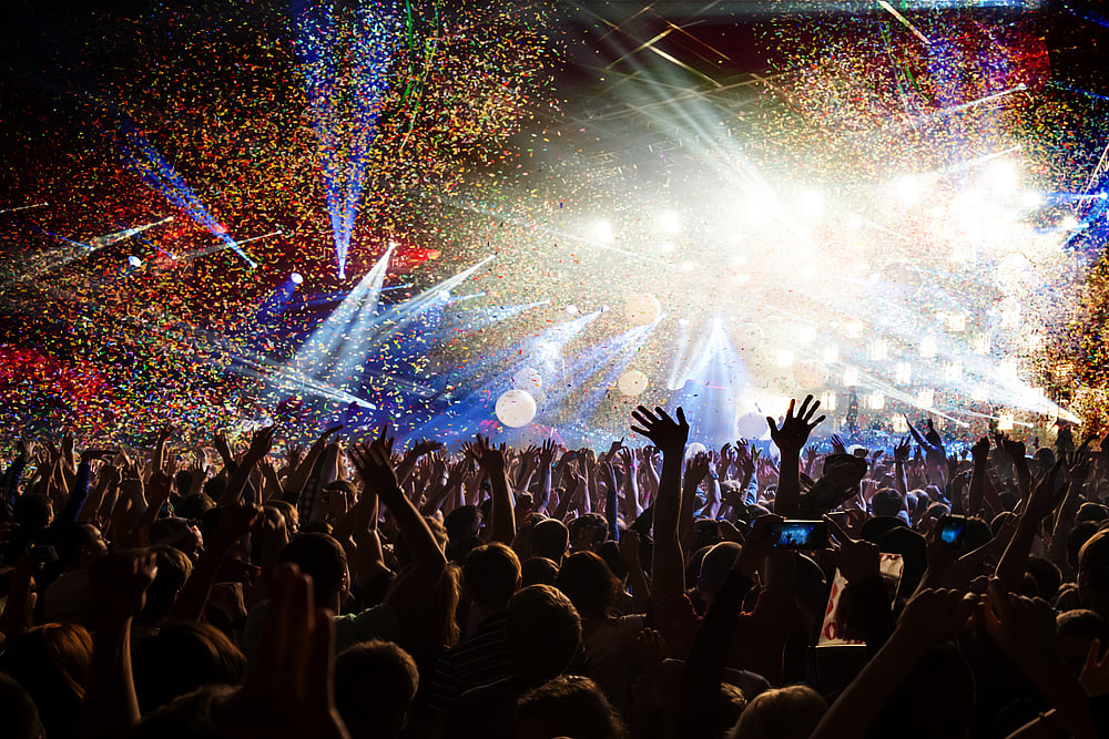 Shutterstock : A view of a music concert