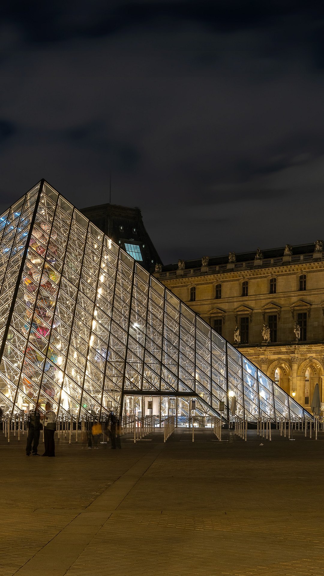 The Louvre glass pyramid