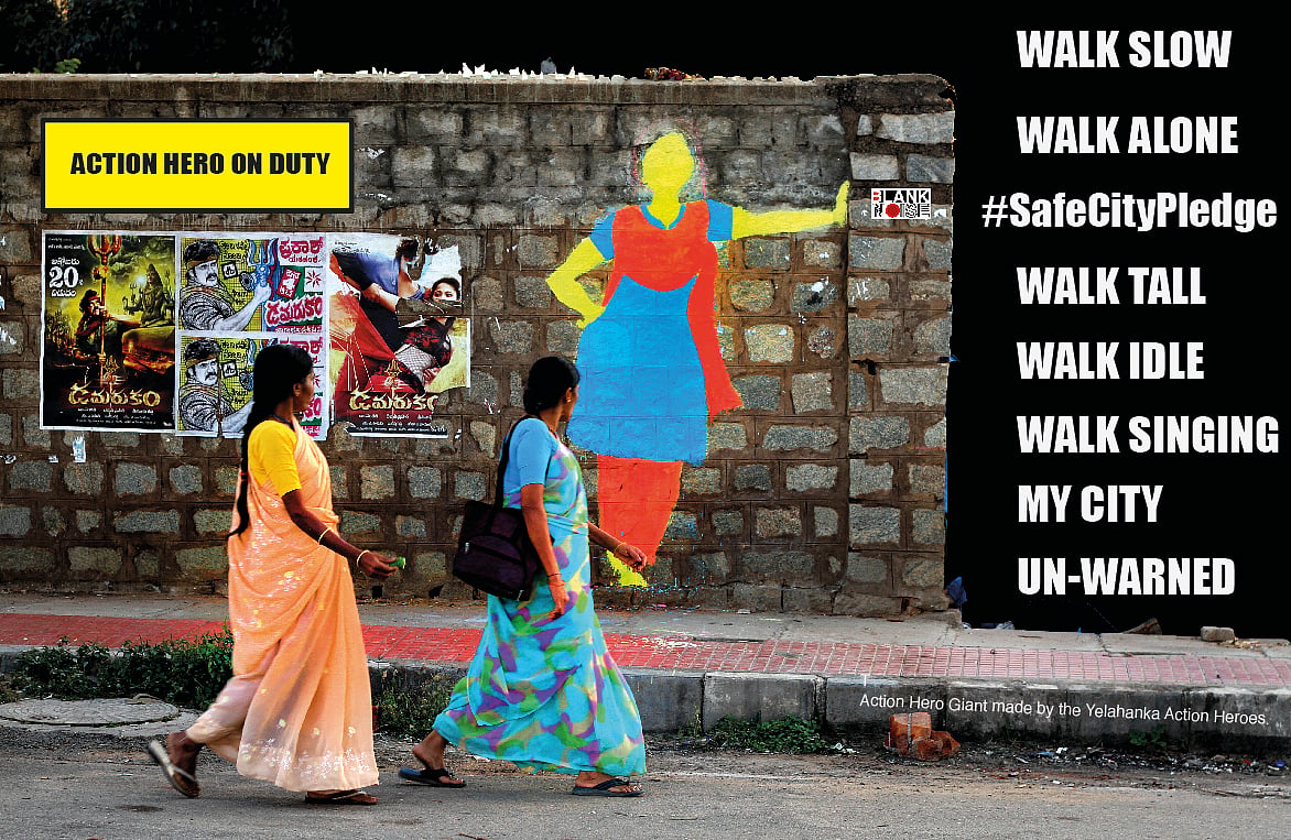 Blank Noise : Blank Noise posters for the a participatory project on women reclaiming spaces