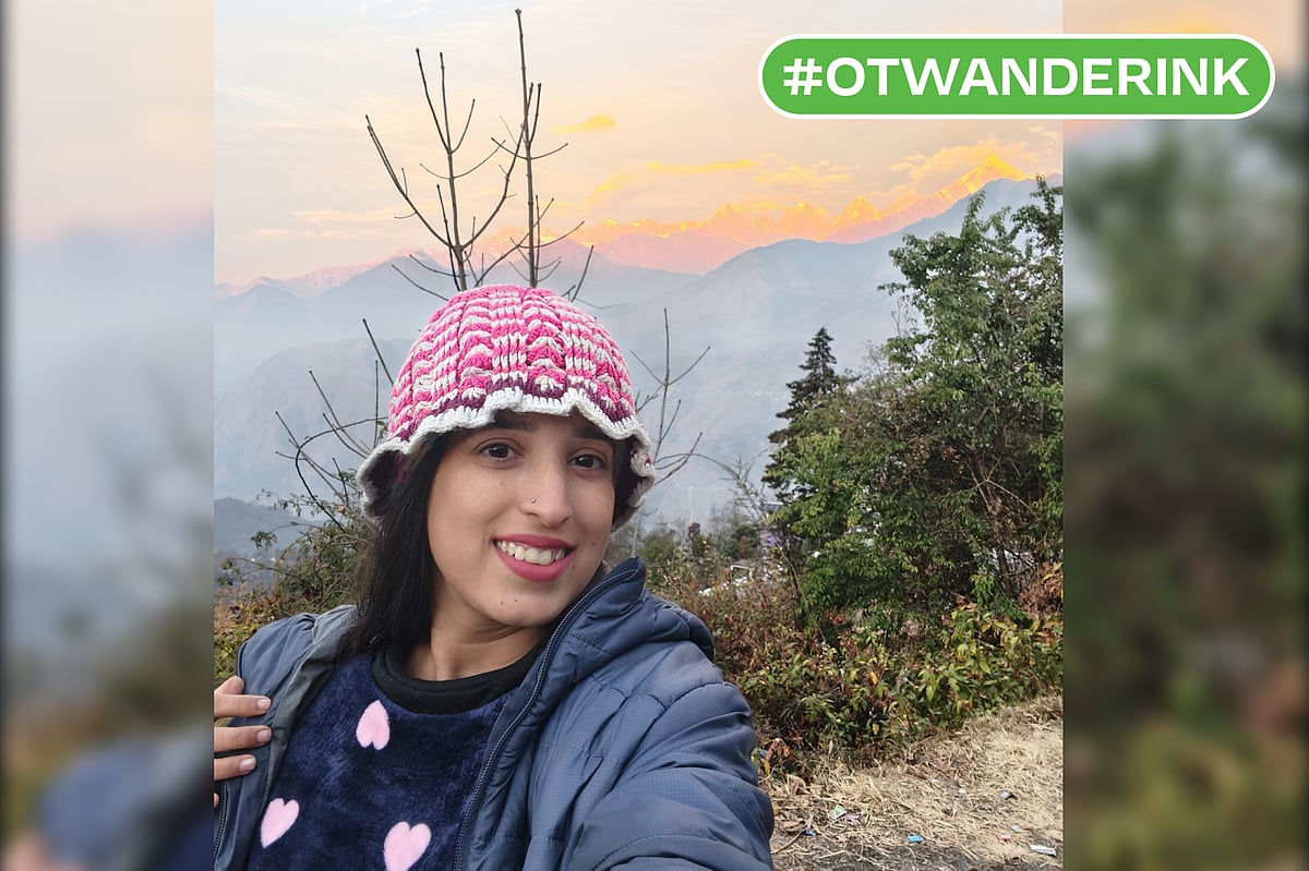 Author : A picture of the author in the mountains