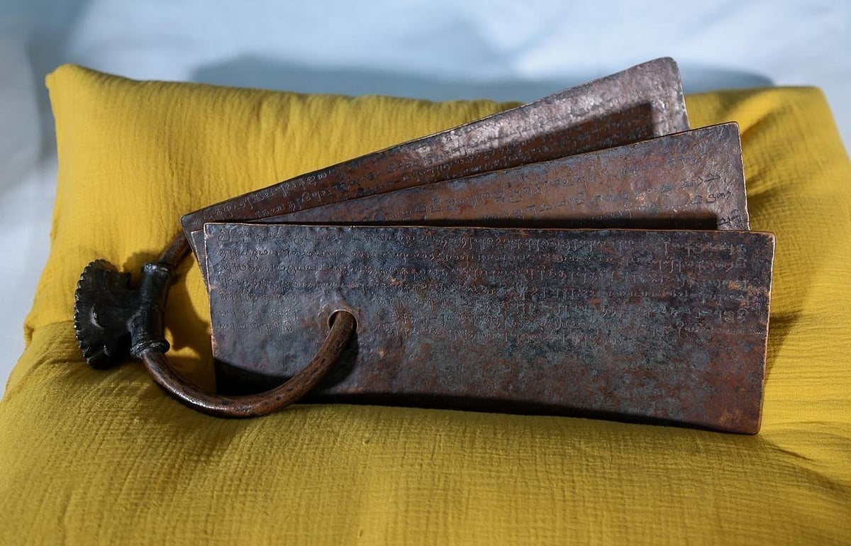 Image credit: X/@narendramodi : The Netherlands returns 11th-century Chola-era copper plates to India
