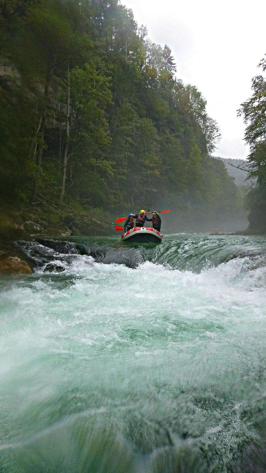 River rafting in the rapids (Representational)