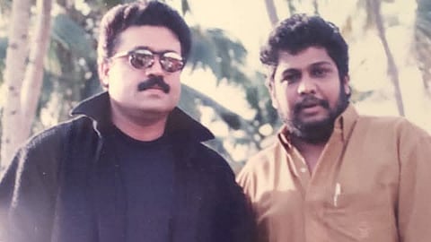 ഷാജി കൈലാസും സുരേഷ് ​ഗോപിയും. ഒരു പഴയ ചിത്രം