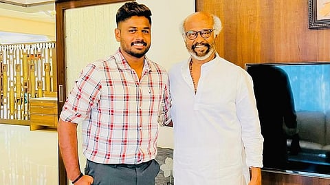 രജനികാന്തിനൊപ്പം സഞ്ജുസാംസൺ 