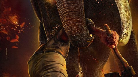ആന്റണി വർ​ഗീസ് നായകനായ ‘കാട്ടാളൻ’ പോസ്റ്റർ