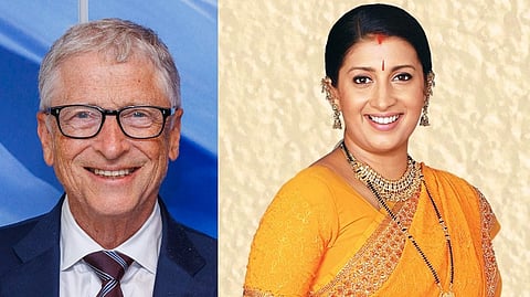 ബിൽ ​ഗേറ്റ്സ്,സ്മൃതി ഇറാനി
