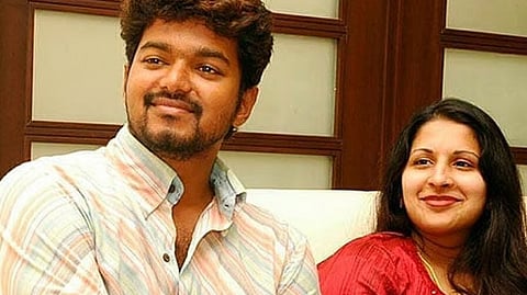 വിജയും ഭാര്യ സം​ഗീതയും(ഫയൽഫോട്ടോ)