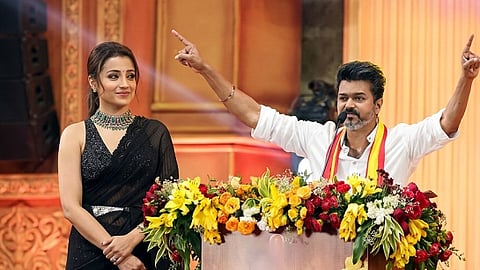 തൃഷയുടെയും വിജയ് യുടെയും ചിത്രങ്ങൾ എഐ ഉപയോ​ഗിച്ച് കൂട്ടിച്ചേർത്തത്