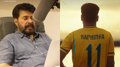 സീ 5 ന്റെ 'പന്തടിക്കാം' സ്പോർട്സ് ഡോക്യുമെന്ററി സീരീസിന് ശബ്ദം നല്കുന്ന മമ്മൂട്ടി, 'പന്തടിക്കാം' ഡോക്യുമെന്ററി സീരീസിൽ നിന്ന്