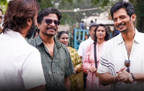 'ജീ​വ 49' പൂജാചടങ്ങിൽ സംവിധായകൻ മുസ്തഫയും ജീവയും