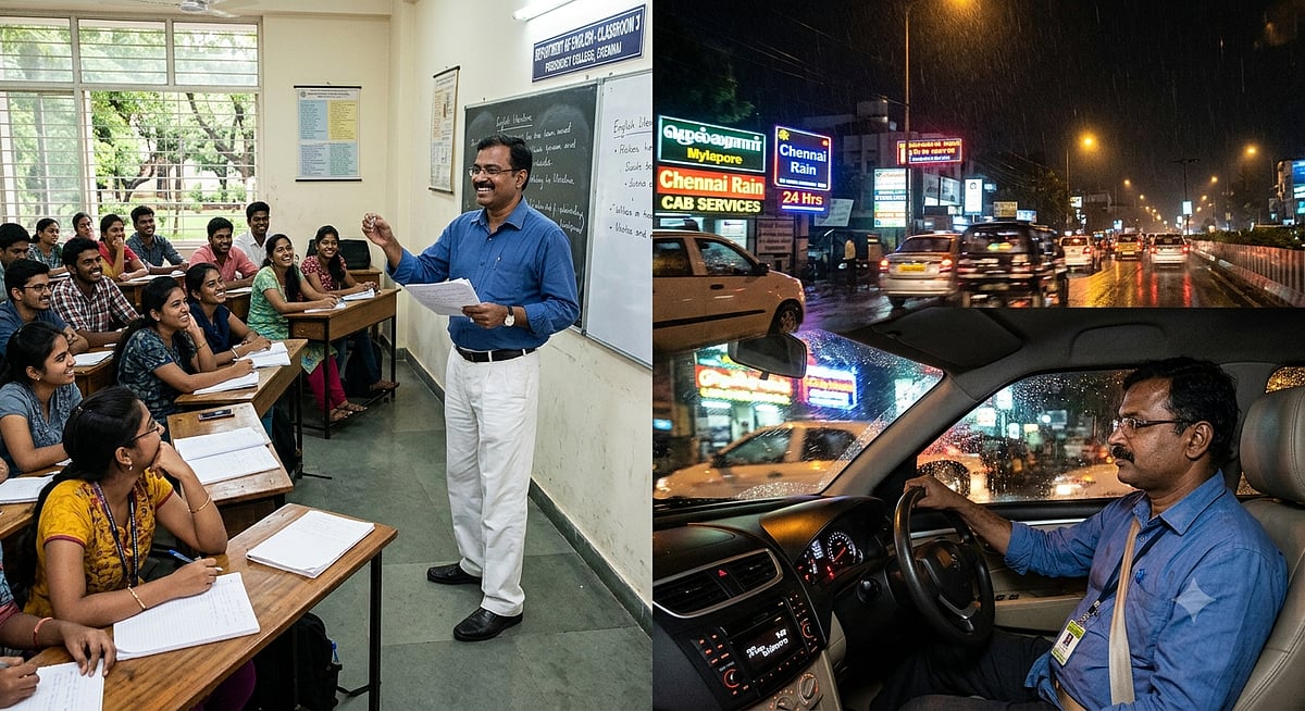 ಹಗಲು ಶಿಕ್ಷಕ, ರಾತ್ರಿ ಕ್ಯಾಬ್ ಚಾಲಕ: ಪಿಎಚ್‌ಡಿ ಪದವೀಧರನ ಸ್ಥಿತಿ ನೋಡಿ