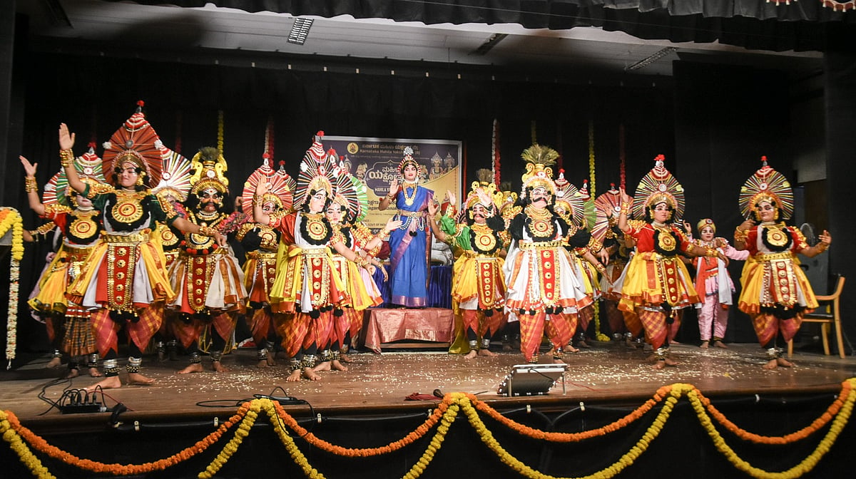 ‘ವಂದೇ ಮಾತರಂ’ ಗೀತೆಗೆ 150ರ ಸಂಭ್ರಮ: 'ಮಹಿಳಾ ಯಕ್ಷೋತ್ಸವ'ದಲ್ಲಿ ಯಕ್ಷ ನೃತ್ಯ ನಮನ