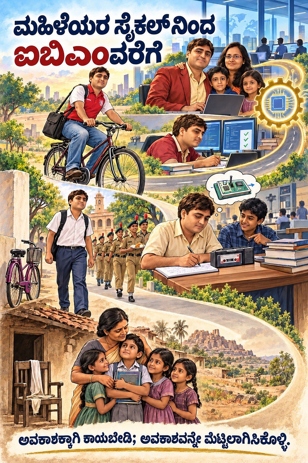ಮಹಿಳೆಯರ ಸೈಕಲ್‌ನಿಂದ ಐಬಿಎಂವರೆಗೆ: ಅವಕಾಶಗಳನ್ನೇ ಮೆಟ್ಟಿಲಾಗಿಸಿಕೊಂಡ ರಮೇಶ್‌ ಗೌಡ