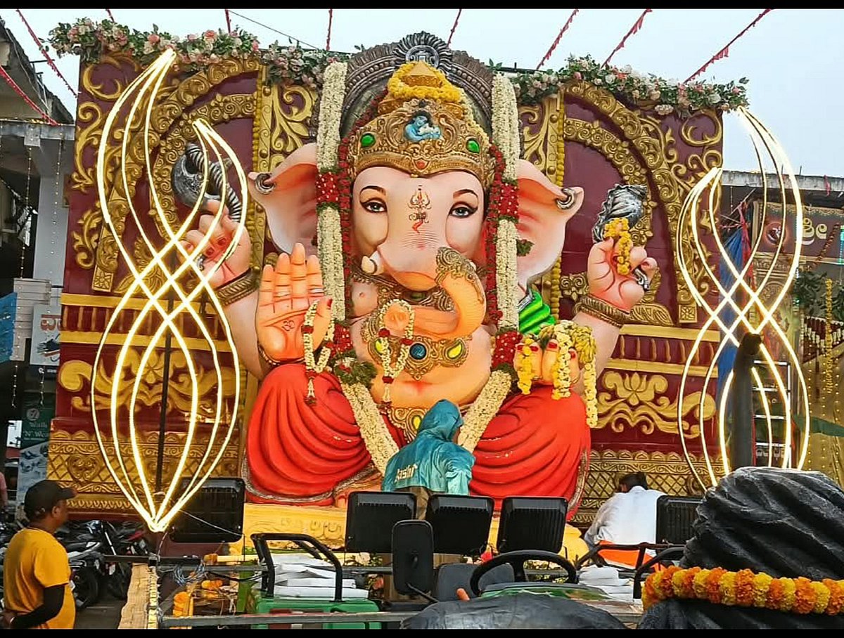 ಸೋಮವಾರಪೇಟೆ: ಗಮನ ಸೆಳೆದ 14 ಅಡಿ ವಿನಾಯಕ ಮೂರ್ತಿ