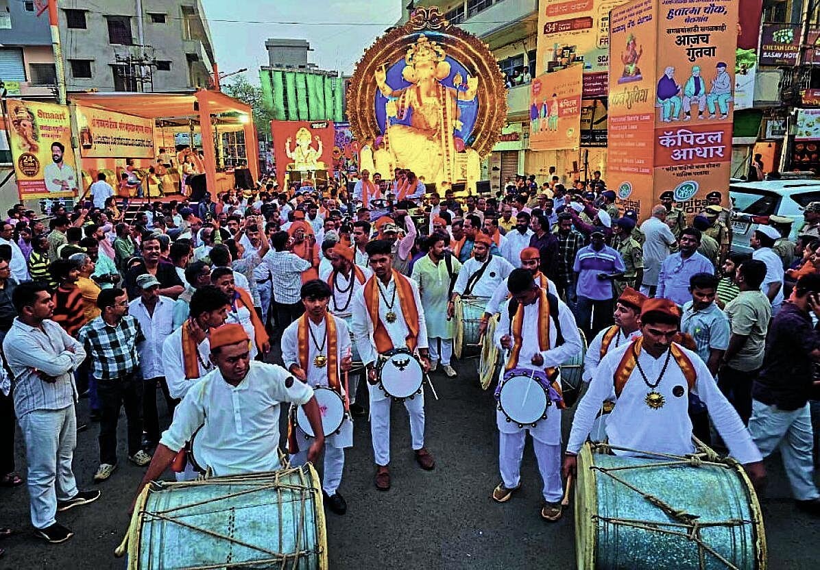 ಬೆಳಗಾವಿ: ‘ಗಣಪ‘ನಿಗೆ ಸಂಭ್ರಮದ ವಿದಾಯ