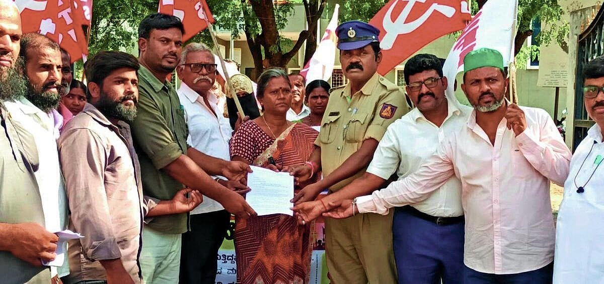 Protest against land loss to NIMS project: Leaders detained in Hatti area