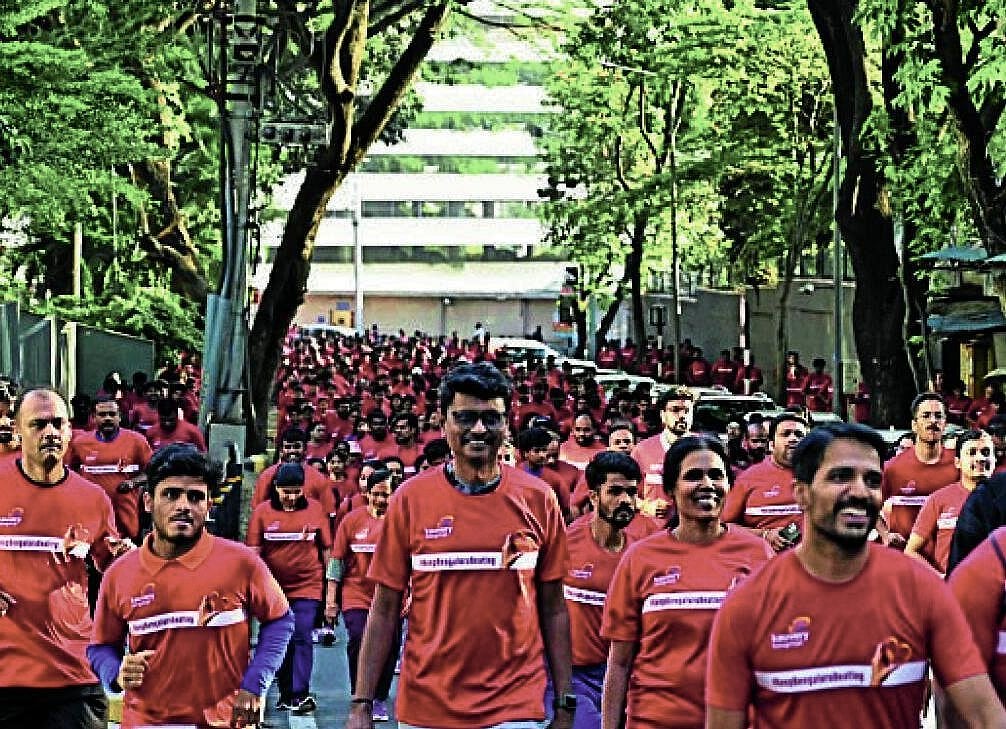 Kaveri Beats 5 km run and cycling competition organized for World Heart Day in Electronic City