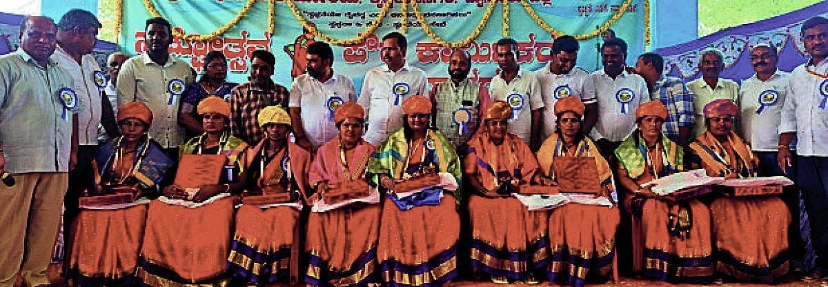 MLA D. Ravishankar speaks at sanitation workers' day celebration