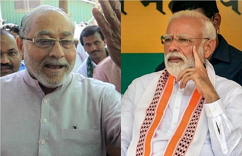 प्रल्‍हाद माेदी आणि पीएम मोदी