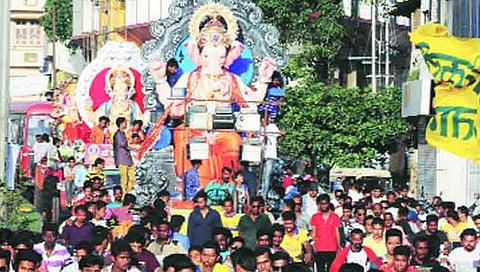 कोल्हापूर : गणेश आगमनादिवशी रात्री बारापर्यंत ध्वनिक्षेपक व ध्वनीवर्धक वापरण्यास परवानगी