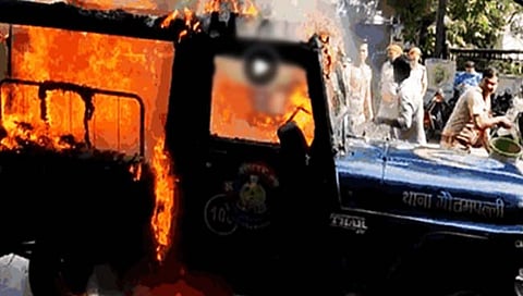 Lakhimpur violence : अखिलेश यादव पोलिसांच्या ताब्यात 