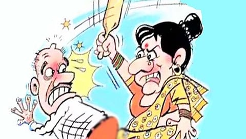 कोल्‍हापूर : कडाकण्या करताना आला आडवा; पतीची लाटण्याने धुलाई