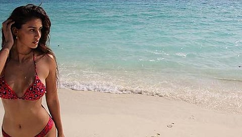 disha patani red bikini look viral 