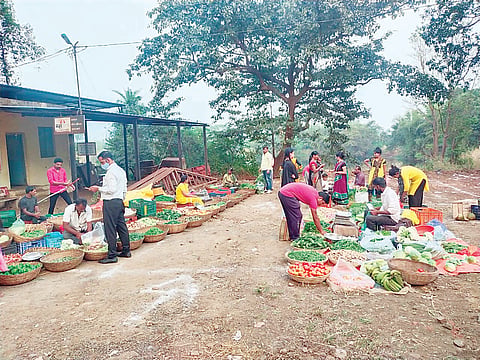 कार्ला आठवडे बाजार पुन्हा सुरू