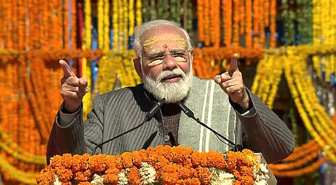 PM Modi at kedarnath : पंतप्रधान नरेंद्र मोदींकडून केदारनाथ मंदिरात रुद्राभिषेक