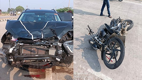 Jalna Accident : परतूर रोडवर चारचाकीची दुचाकीला पाठीमागून धडक, चार जण जखमी 
