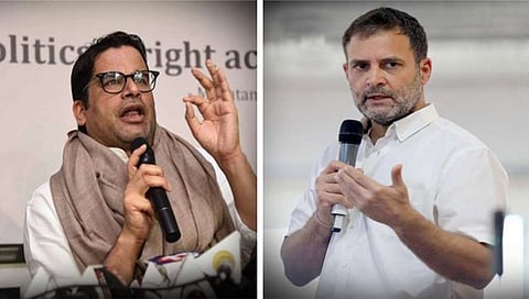 प्रशांत किशाेर, राहुल गांधी. (संग्रहित छायाचित्र)