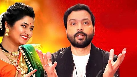 prajkta mali and ankush choudhary luck down movie song 