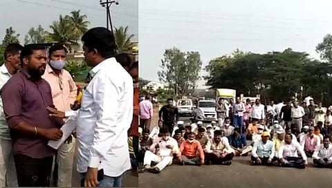 वर्येत शेतकर्‍यांचा रास्ता रोको, डाव्या कालव्यावरील पुलाची मागणी
