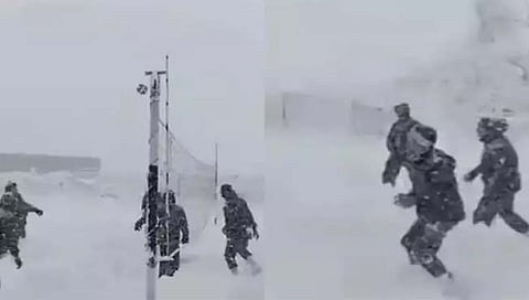 indian army :  सलाम... जिथं चिनी लोक थरथर कापतात, तिथं आमचे जवान व्हॉलीबॉल खेळतात; व्हिडिओ व्हायरल