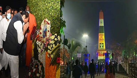 कोरेगाव भीमा : उपमुख्यमंत्री अजित पवारांकडून विजयस्‍तंभाला अभिवादन