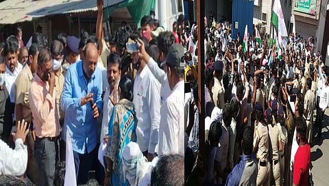 MP Sanjay Patil : भाजप खासदार संजय काका पाटील यांच्या घरावर थकित ऊस बिलासाठी स्वाभिमानीचा मोर्चा, पोलिसांचा बळाचा वापर