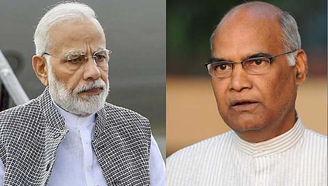 पंतप्रधान मोदी, राष्ट्रपती रामनाथ कोविंद 