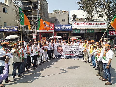 पैठण : नवाब मलिक प्रकरणी महाविकास आघाडी आणि भाजप आमने-सामने