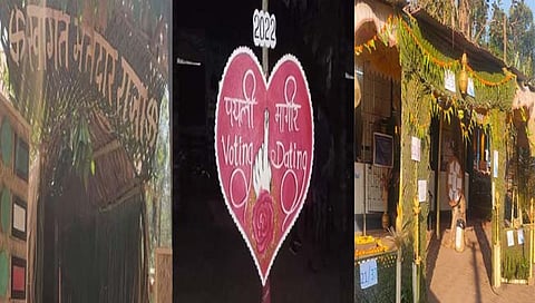 Goa Polling Booth : गोव्यात सजली हटके आणि पर्यावरणपूरक मतदान केंद्रे