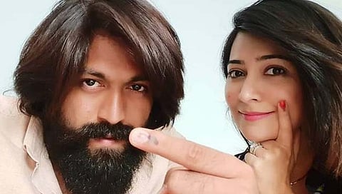 kgf star yash and his wife radhika pandit 