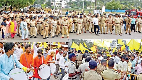 सांगली:  पुण्यश्लोक अहिल्यादेवी होळकर स्मारकाचे लोकार्पण करण्यासाठी निघालेल्या भाजप कार्यकर्त्यांना पोलिसांनी रविवारी रोखले. त्यावेळी पोलिस आणि कार्यकर्ते यांच्यात जोरदार झटापट झाली.  